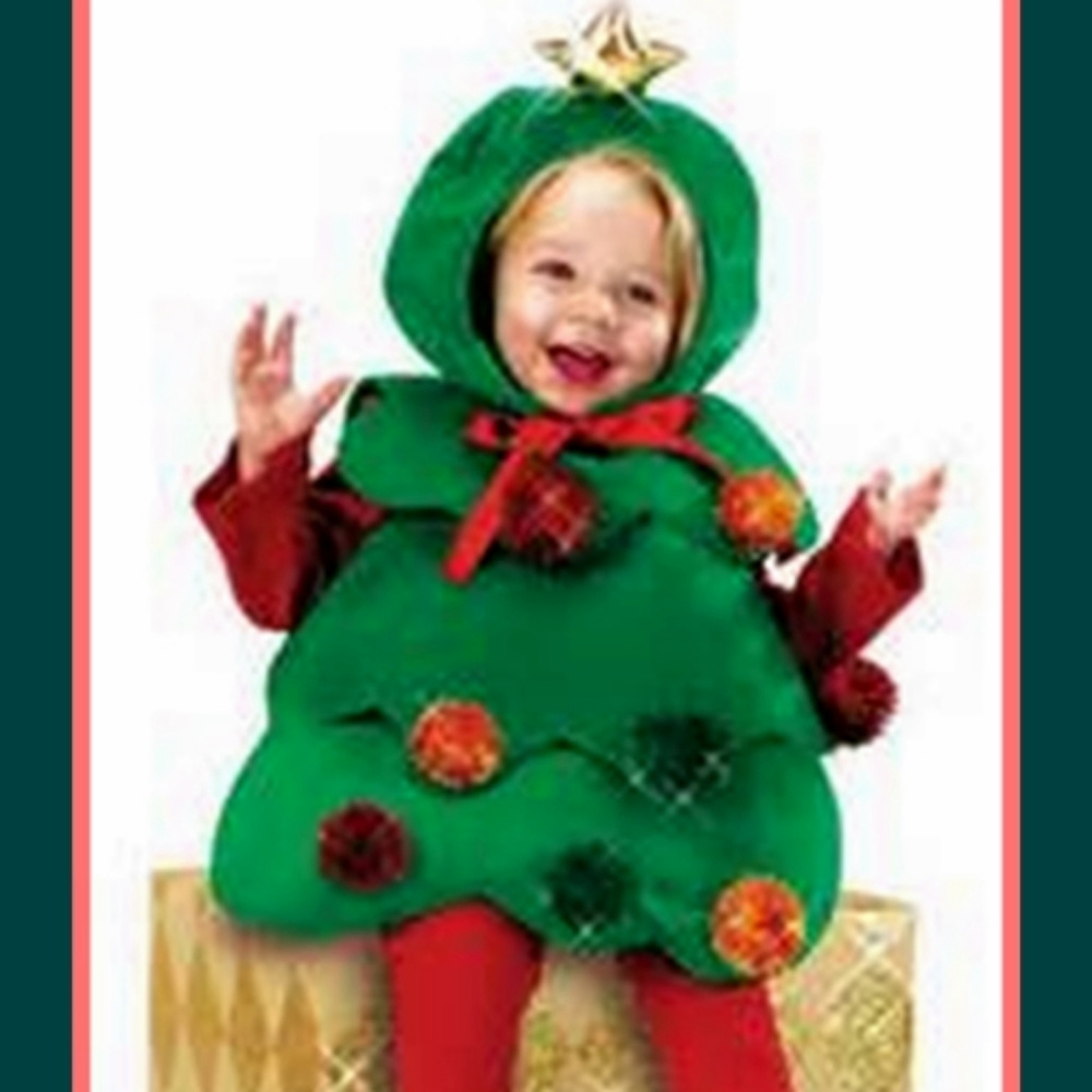2pc christmas tree costume  new